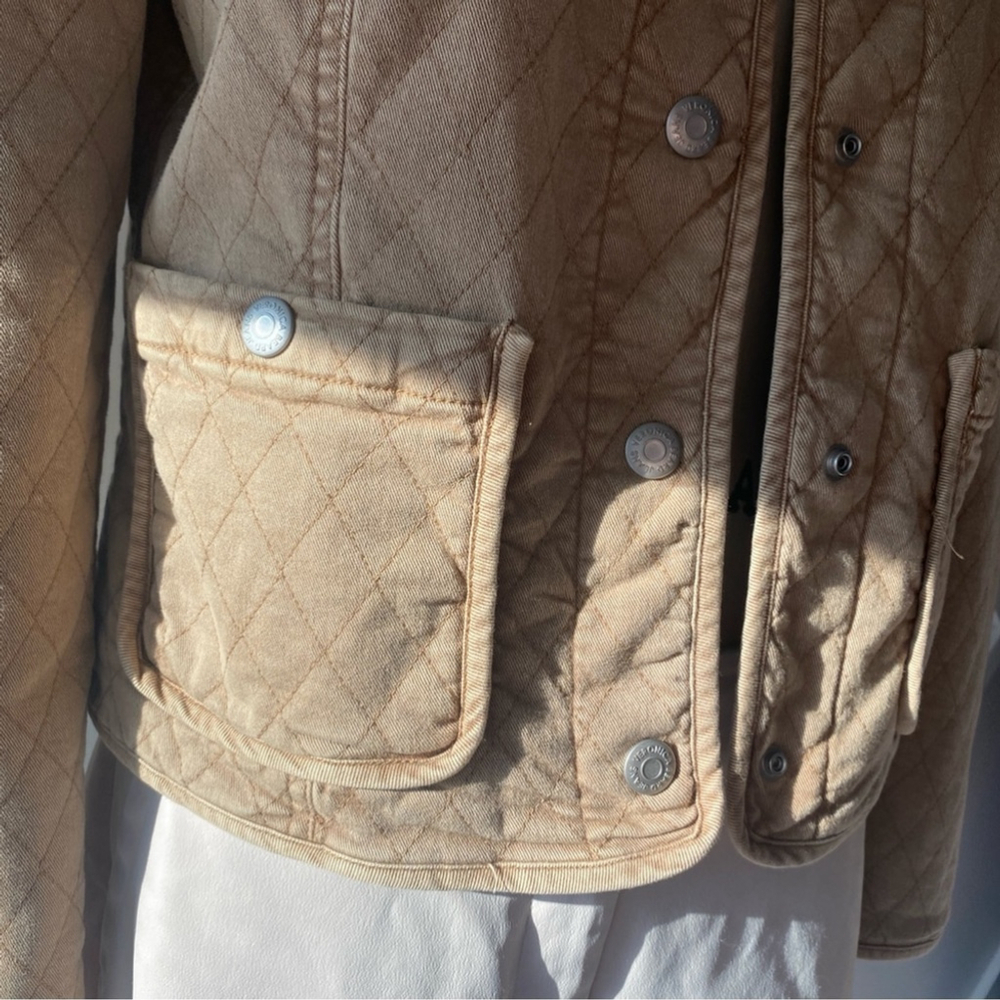 Veronica Beard Camilla Quilted Jacket Tan - S - Picture 8 of 14